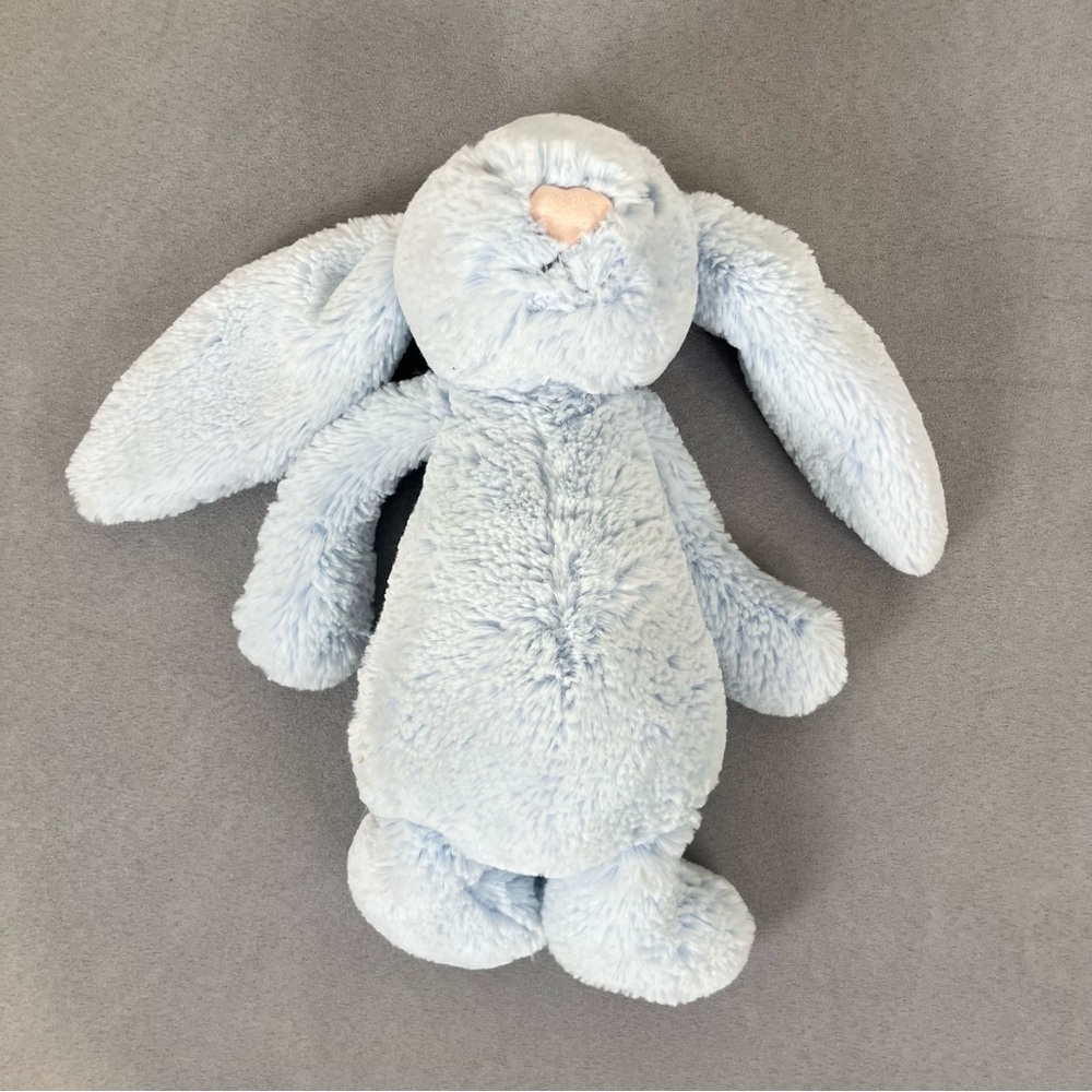 Jellycat Light Blue Rattle Retired Bunny